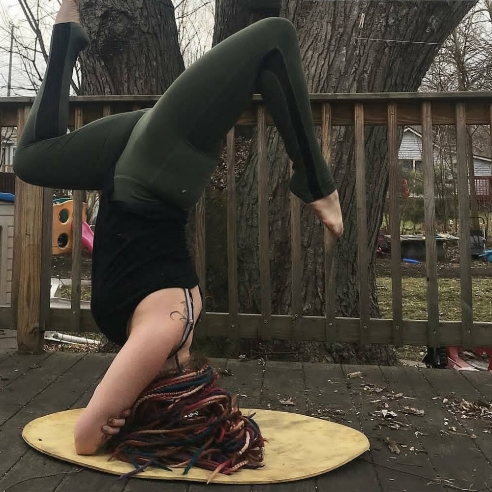 Light leggings with mesh high waist - Picture 4 of 5